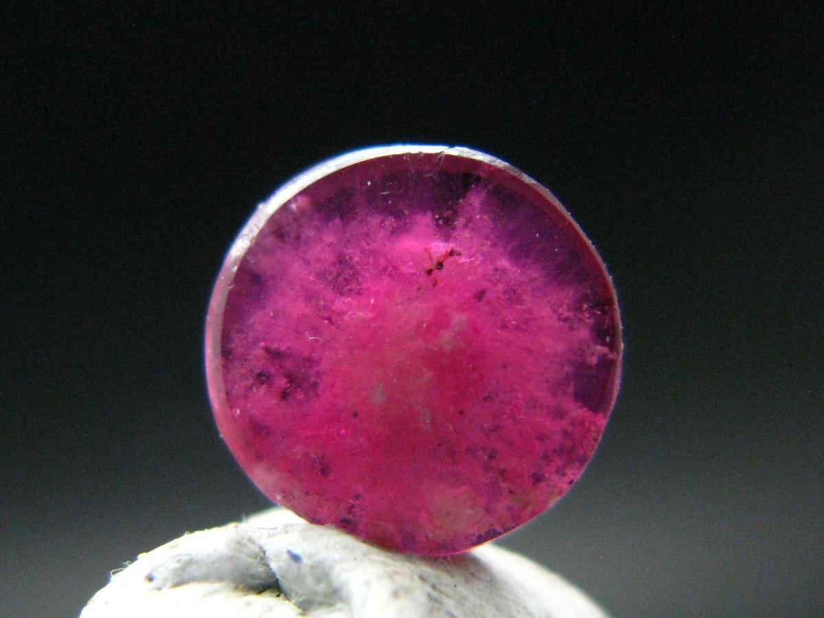 Rare Gem Bixbite Red Beryl Emerald Cabochon From Utah USA - 0.98 Carats - 8x8 mm