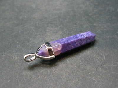 Rare High-Quality Charoite Pendant From Russia - 1.8" - 5.2 Grams