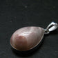 Natrolite Silver Plated Pendant Necklace From Indonesia - 1.3" - 4.90 Grams