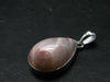 Natrolite Silver Plated Pendant Necklace From Indonesia - 1.3" - 4.90 Grams