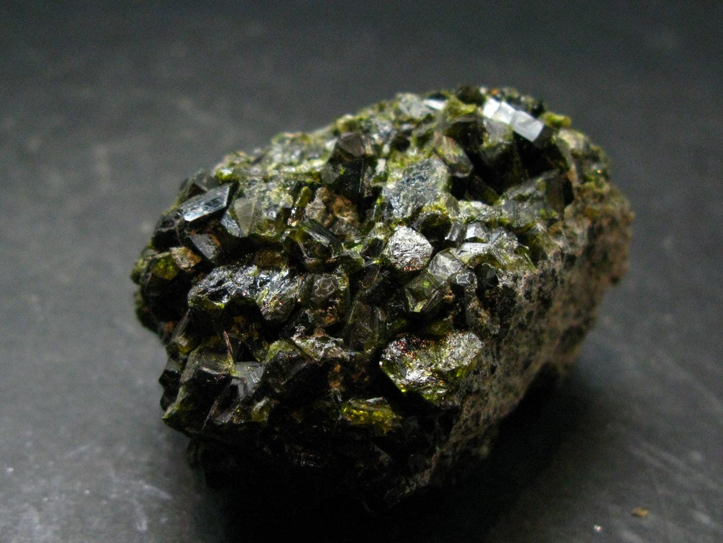 Nice Rare Terminated Epidote Crystal From Peru - 1.9" - 114.66 Grams