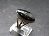 Real!! Very Rare Nuumite Nuummite Sterling Silver Ring from Greenland - 5.55 Grams - Size 7
