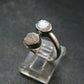 Very Rare White Cryolite 925 Silver Ring from Greenland - Size 7 - 2.38 Grams
