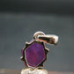 Ruby Crystal Silver Pendant from Africa - 0.6" - 1.25 Grams