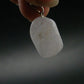 Nice Lilac Amblygonite Crystal Silver Pendant from Brazil - 1.1" - 3.97 Grams
