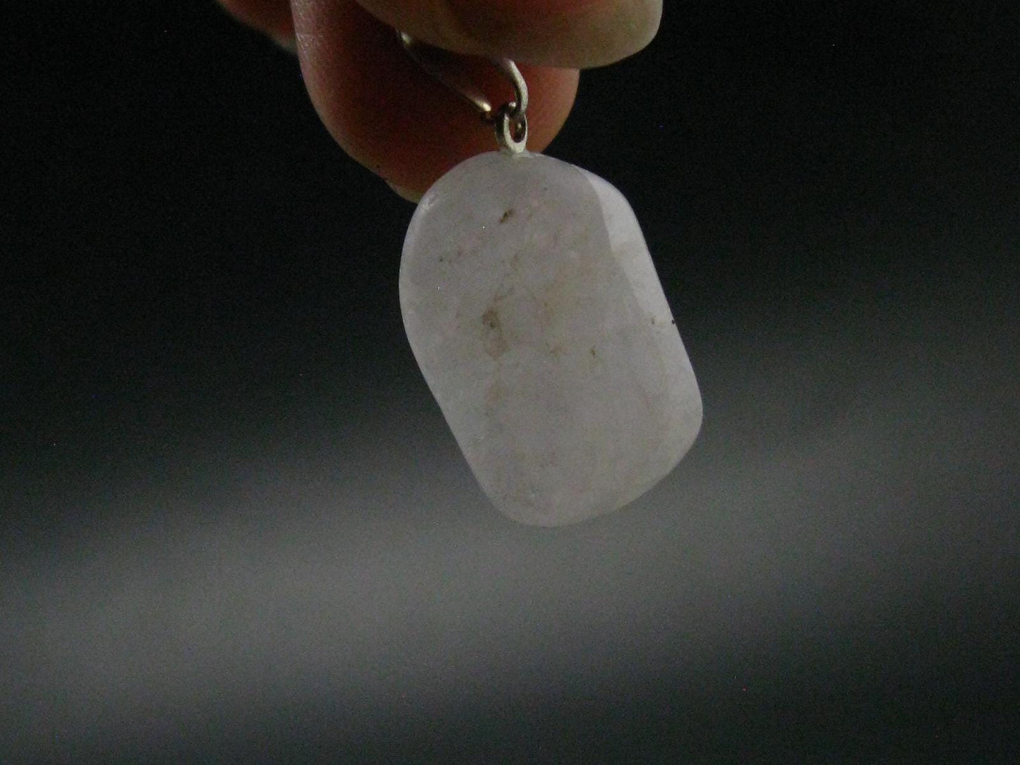 Nice Lilac Amblygonite Crystal Silver Pendant from Brazil - 1.1" - 3.97 Grams