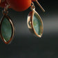 Extremely Rare Grandidierite Silver Earrings From Madagascar - 1.1"
