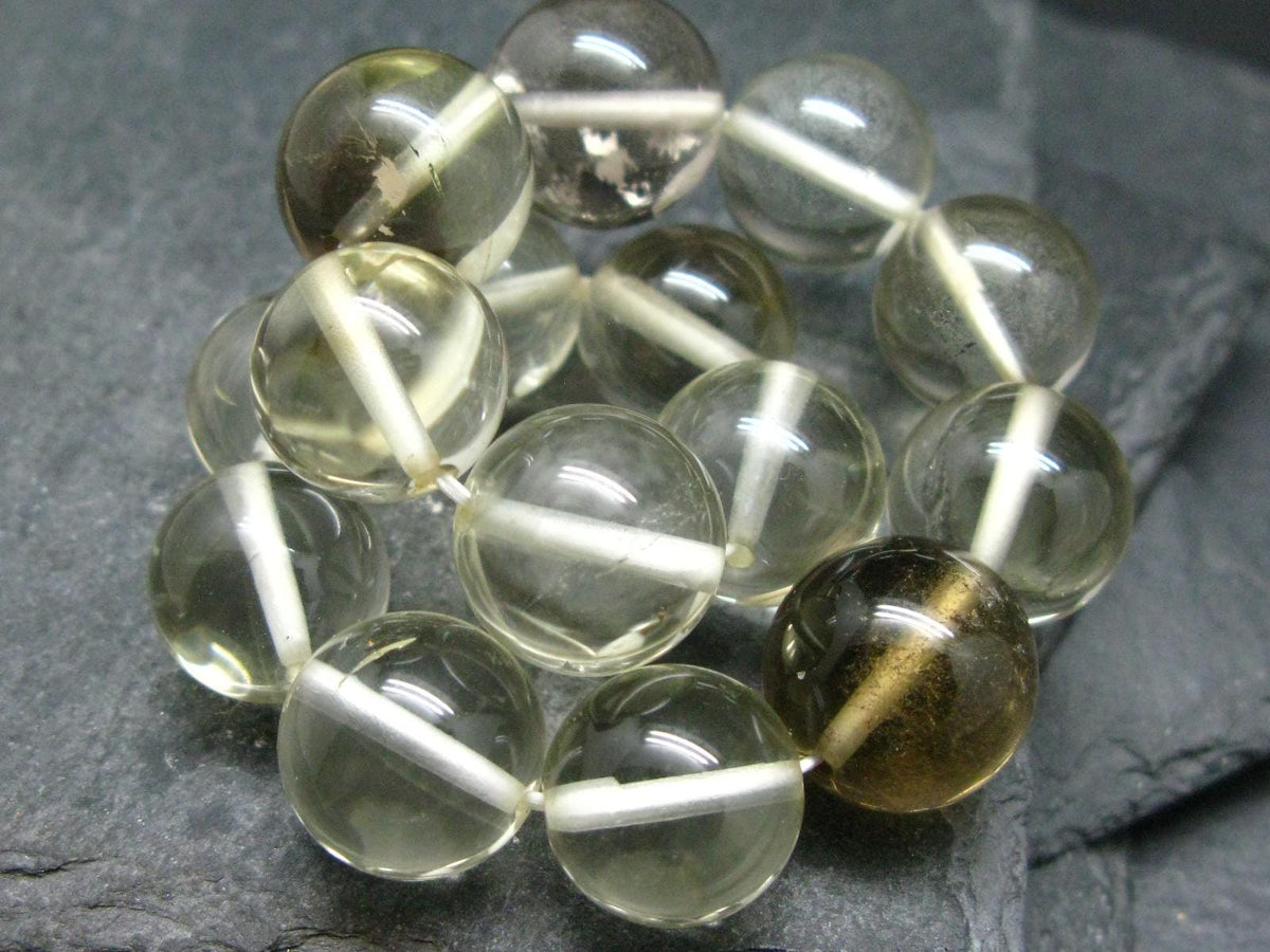 Citrine Genuine Unheated Bracelet ~ 7 Inches ~ 14mm Round Beads