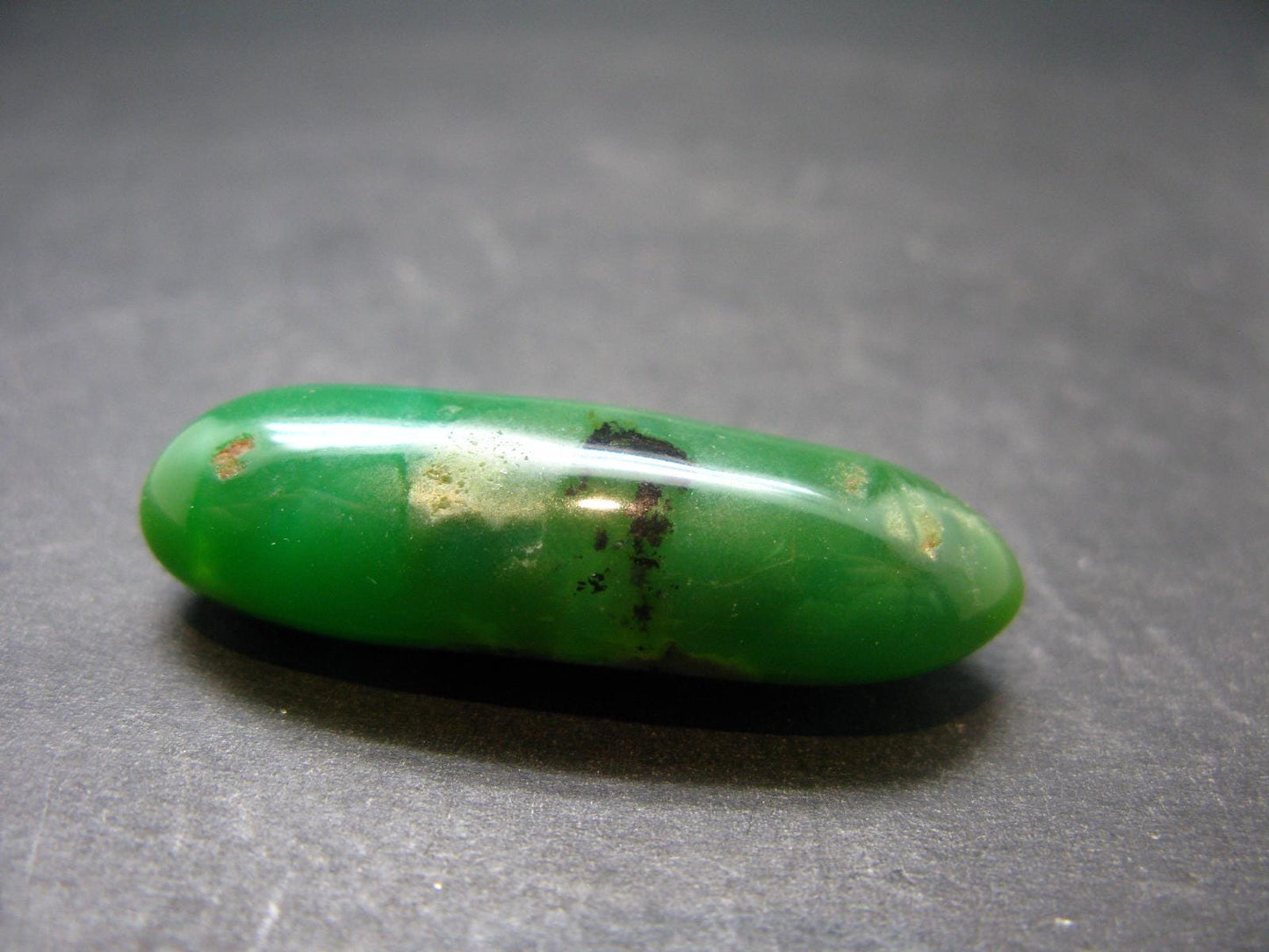 Rich Green Chrysoprase Polished Tumbled Stone From Australia - 1.6"