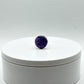 Beautifully Round Charoite & Sterling Silver Ring - Size 6.5