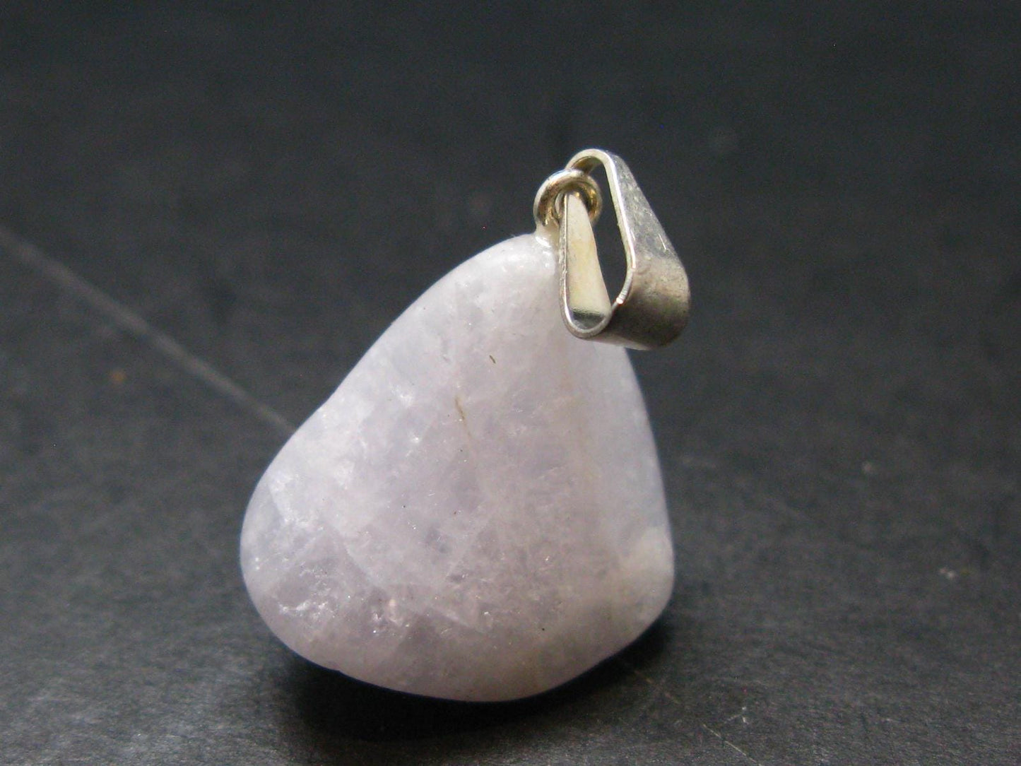 Nice Lilac Amblygonite Crystal Silver Pendant from Brazil - 0.9" - 3.25 Grams