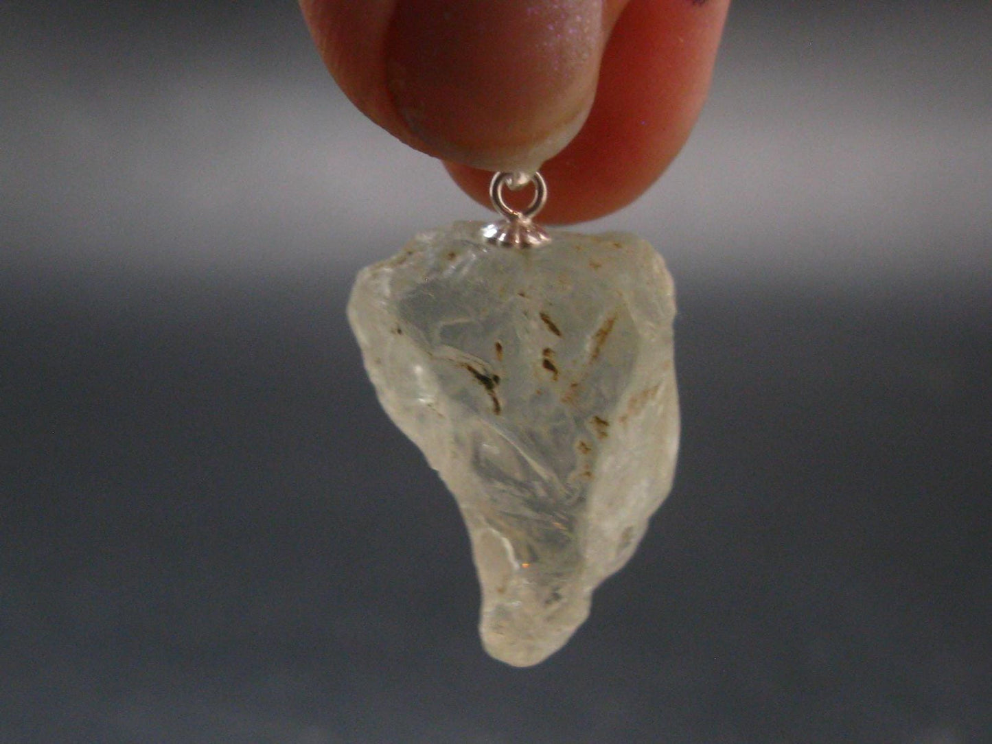 Bytownite Golden Labradorite Silver Pendant From Mexico - 1.1"
