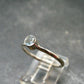 Genuine Facetted Aquamarine Gem Sterling Silver Ring - Size 8 - 1.84 Grams