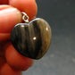 Rare ISUA Stone Silver Heart Pendant From Greenland - 1.0" - 3.07 Grams