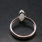 Natrolite Silver Ring From Russia - 2.12 Grams - Size 7