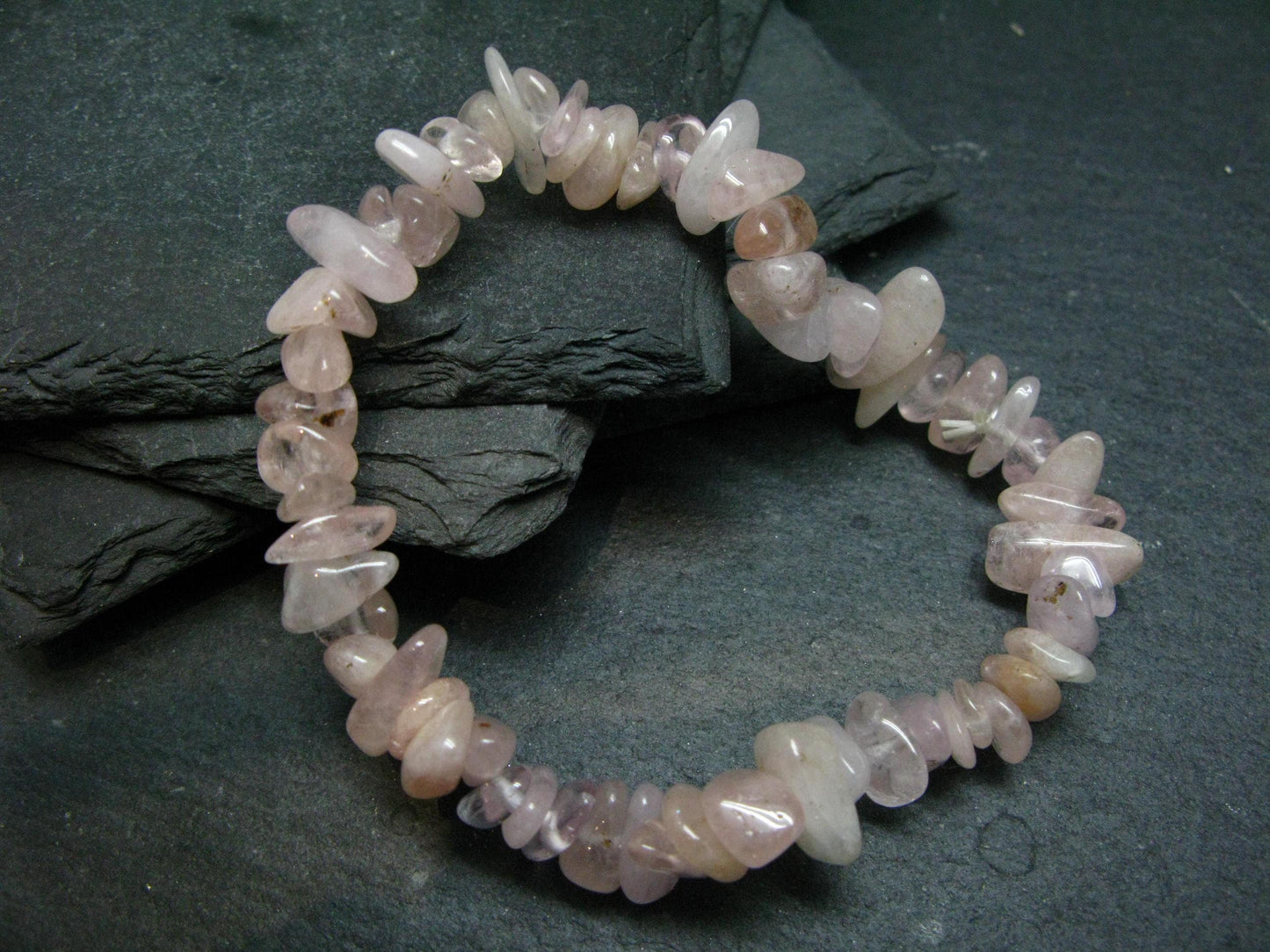 Morganite Genuine Bracelet ~ 7 Inches ~ 10mm Tumbled Beads