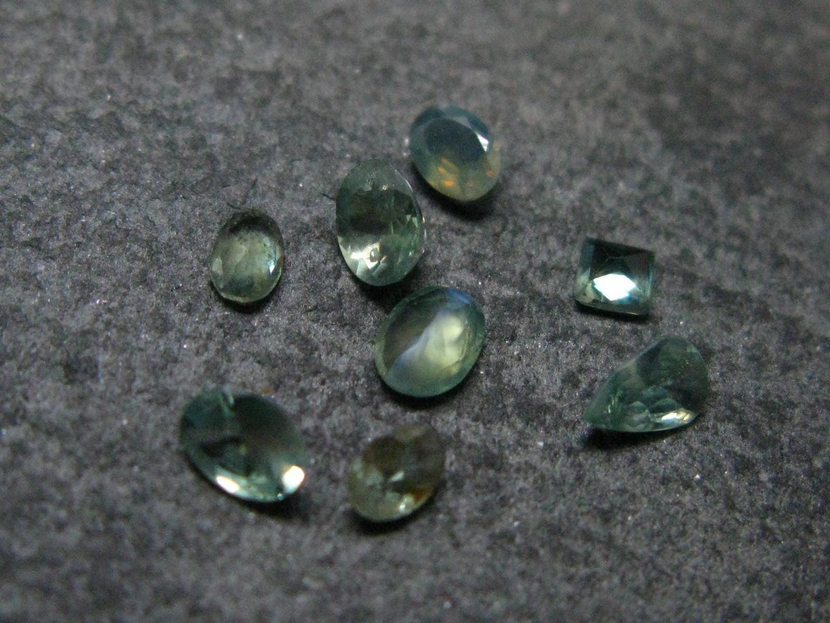 Lot of 8 Alexandrite Chrysoberyl Cut Facetted Gems From Russia - 1.00 Carats Combined