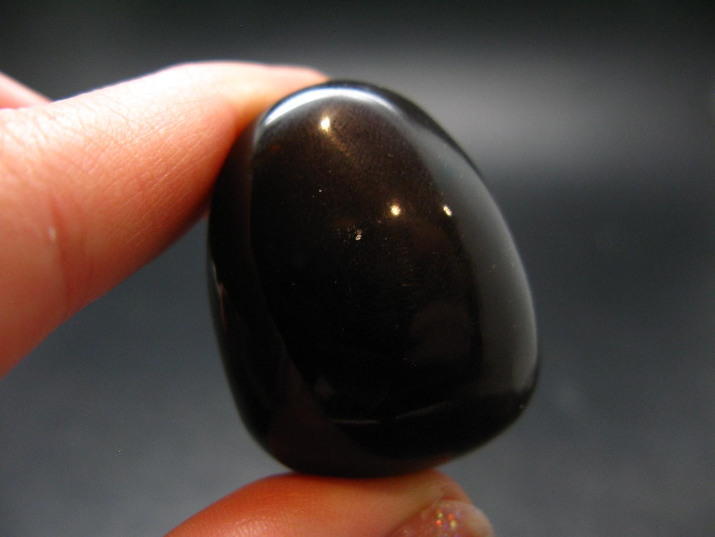 Rare Large Blue Amber Tumbled Piece Fluorescent From Indonesia - 1.3" - 10.76 Grams