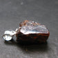 Rare Zircon Crystal Silver Pendant From Tanzania - 0.7" - 2.6 Grams