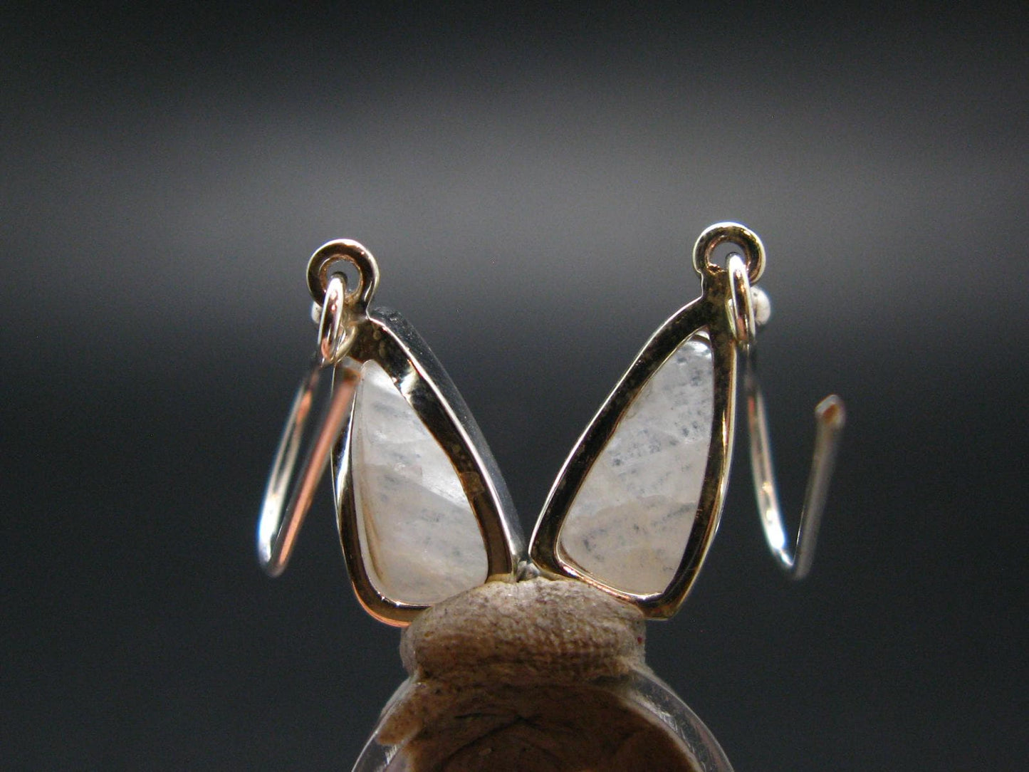 Natrolite Silver Earrings From Russia - 2.51 Grams