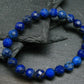 Lapis Lazuli Lazurite Genuine Bracelet ~ 7 Inches ~ 8mm Round Beads