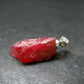 Rare Raw Rhodonite Silver Pendant From Brazil - 1.1" - 2.41 Grams