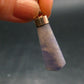 Rare Raw Hackmanite Silver Pendant from Afghanistan - 1.7" - 3.0 Grams