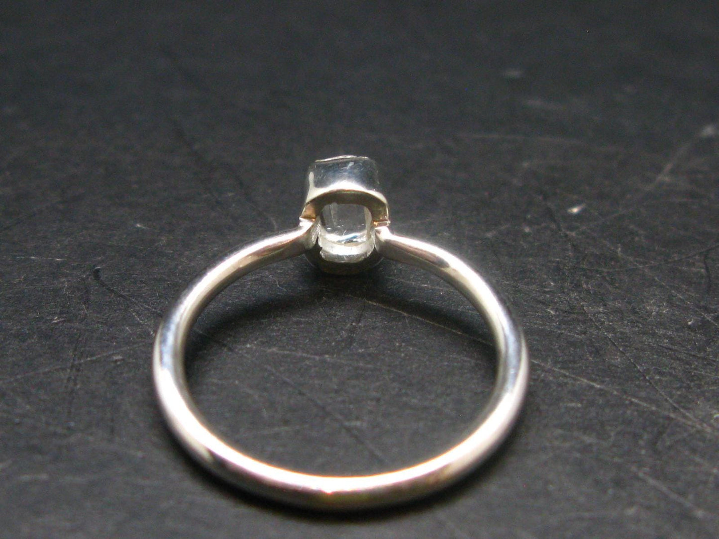 Natrolite Silver Ring From Tanzania - 1.81 Grams - Size 6