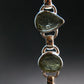 Moldavite Silver Bracelet - 8" - 14.56 Grams