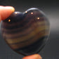 Large Tumbled Natural Fluorite Heart from China - 1.9" - 48.84 Grams