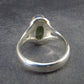 Moldavite Tektite Facetted Silver Ring from Czech Republic - Size 9.5 - 7.06 Grams