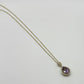 Natural Amethyst Pendant Necklace – 14k Gold Plated Sterling Silver Chain – Crystal Jewelry - 7.26 Grams