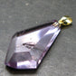Amethyst Sterling Silver Gold Plated Pendant From Brazil - 1.7" - 6.87 Grams