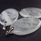 Set of 3 Natural Clear Quartz Crystal Pendants From Brazil