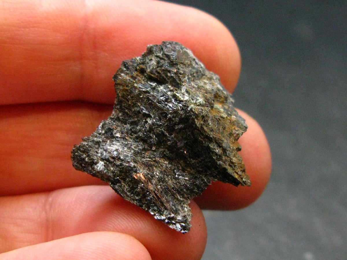 Rare Nuumite Nuummite Raw Piece From Greenland - 3.83 Grams - 0.9"