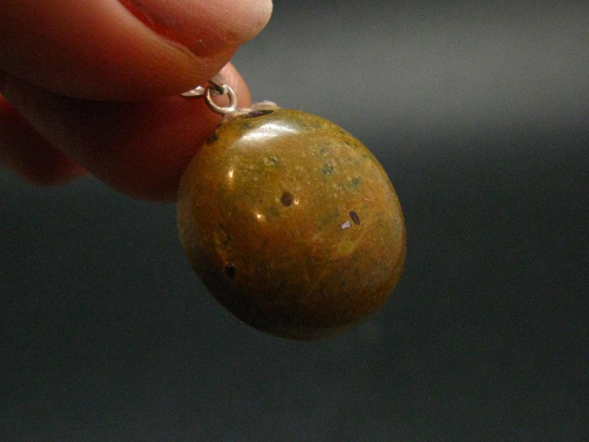 Rare SS Pendant Atlantasite Stichtite + Serpentine from Australia - 1.4"