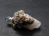 Natrolite Crystal Silver Pendant from Canada - 1.1" - 3.8 Grams