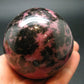 Pink Rhodonite Rodonite Sphere Ball From Canada - 2.2" - 343.56 Grams