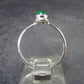Tsavorite Green Garnet Sterling Silver Ring from Tanzania - 1.99 Grams - Size 7.25