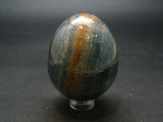 Lemurian Aquatine Blue Calcite Egg From Argentina - 2.6"