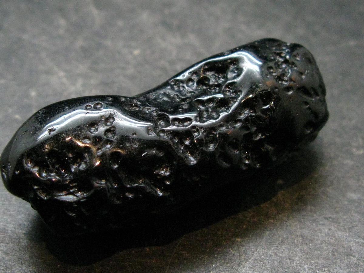 Rare Large Black Tibetan Tektite Tumbled Stone from Tibet - 2.0" - 30.43 Grams