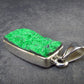 Uvarovite (Green Chromium Garnet) Cluster Silver Pendant from Russia - 1.4" - 6.63 Grams