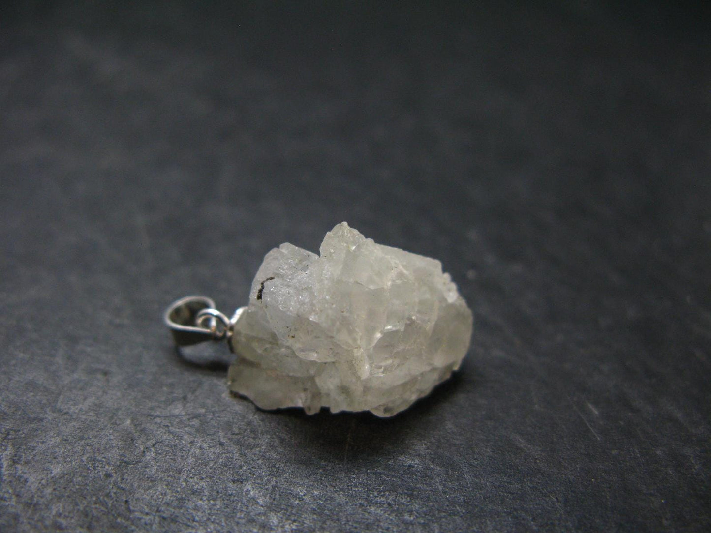 Phenakite Phenacite Crystal Silver Pendant From Russia - 0.9" - 3.14 Grams