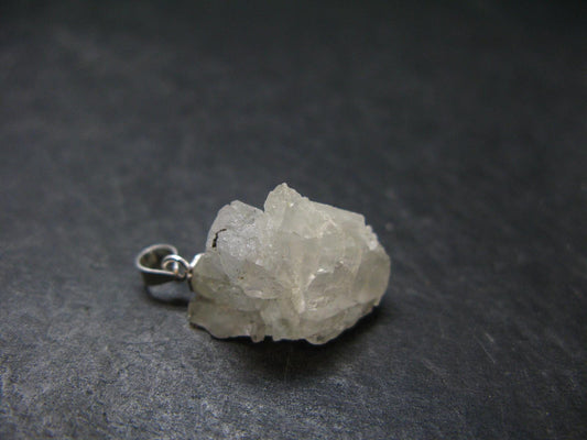 Phenakite Phenacite Crystal Silver Pendant From Russia - 0.9" - 3.14 Grams