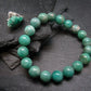 Emerald Gem Genuine Bracelet ~ 7 Inches ~ 10mm Round Beads