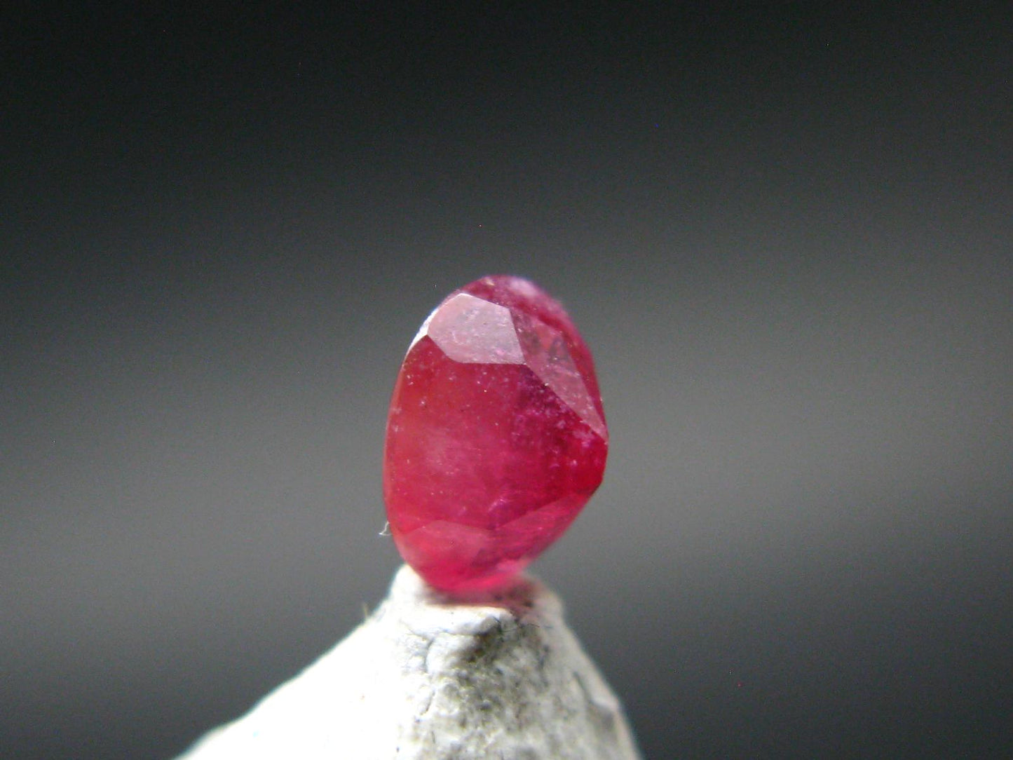 Beautiful Rare Gem Bixbite Red Beryl Emerald Cut Stone From Utah USA - 0.30 Carats - 4.8x3.9mm
