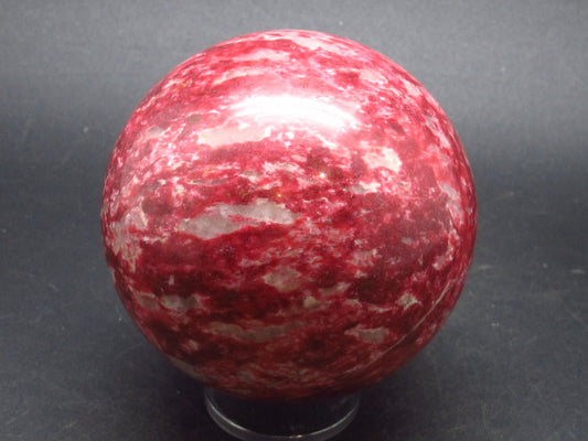 Rare Red Thulite Sphere Ball From Norway - 2.7" - 531 Grams