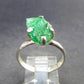 Tsavorite Gem Green Garnet Sterling Silver Ring from Tanzania - 3.74 Grams - Size 9