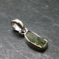 Moldavite Tektite Silver Pendant from Czech Republic - 0.8" - 1.08 Grams