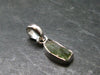 Moldavite Tektite Silver Pendant from Czech Republic - 0.8" - 1.08 Grams
